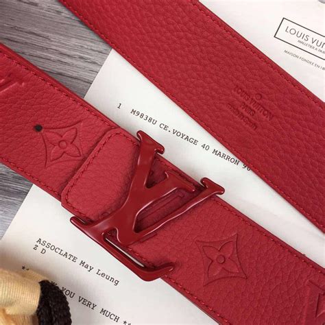 all red louis vuitton belt|louis vuitton red belt men's.